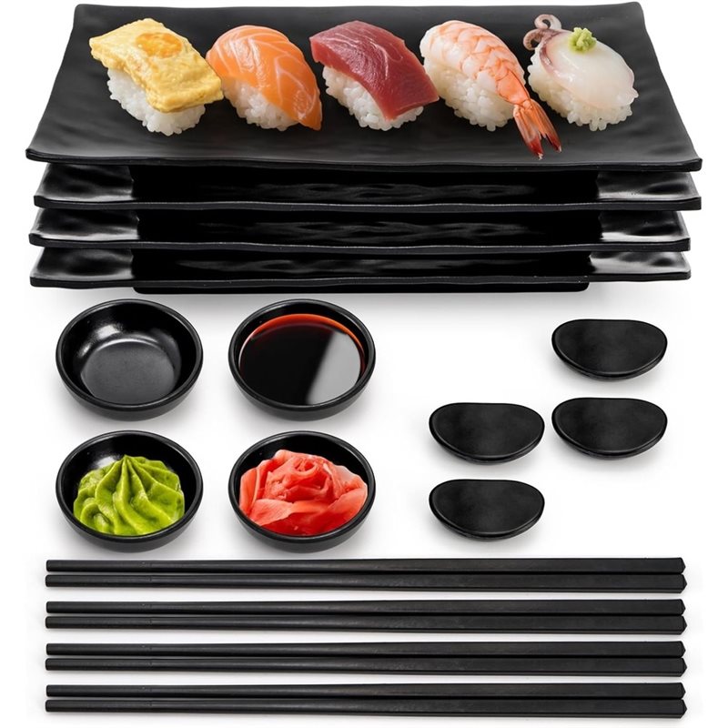 Meal Prep Easy - ABRU-1세트/16개입 스시 접시 세트 스시 서빙