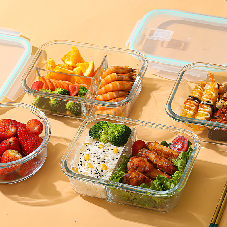 Meal Prep Glass - 유리 신선도 유지 용기 고붕규산염 내열