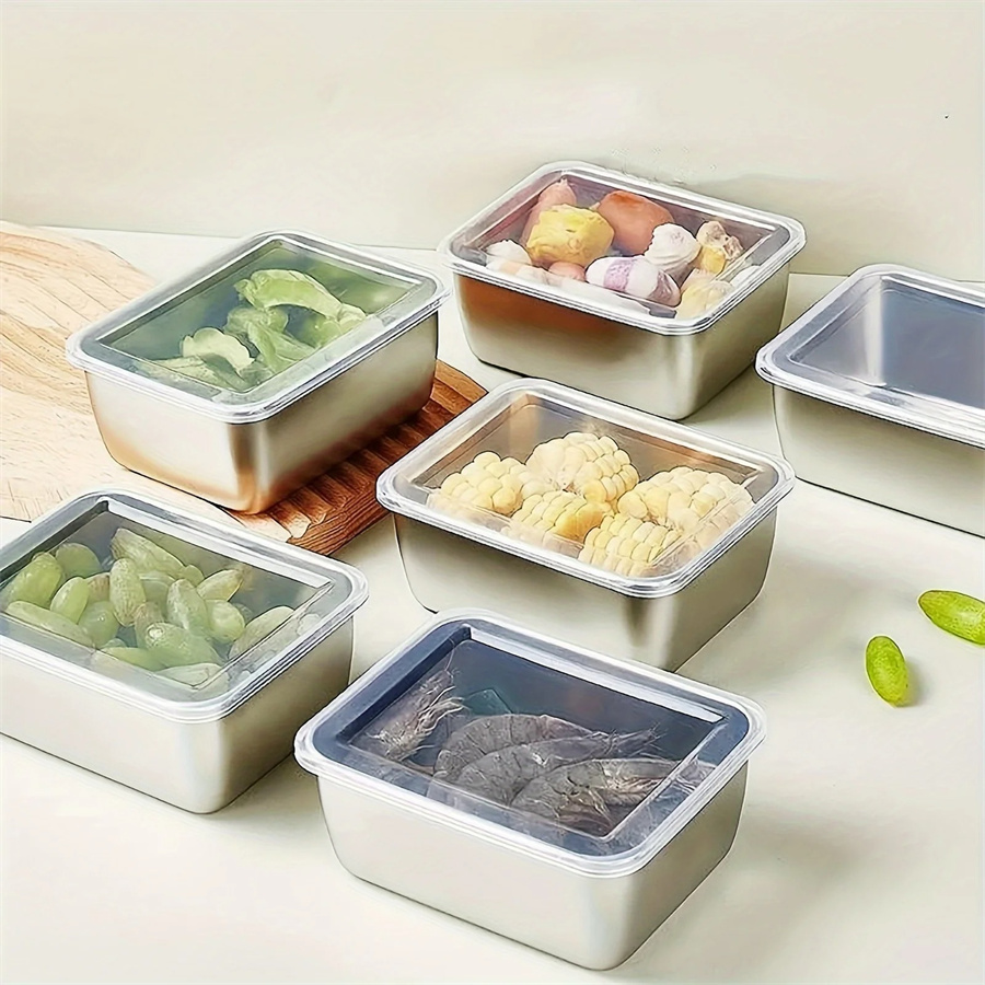 Meal Prep Glass - 1/3/5pcs 스테인레스 스틸 식품 보관 상자