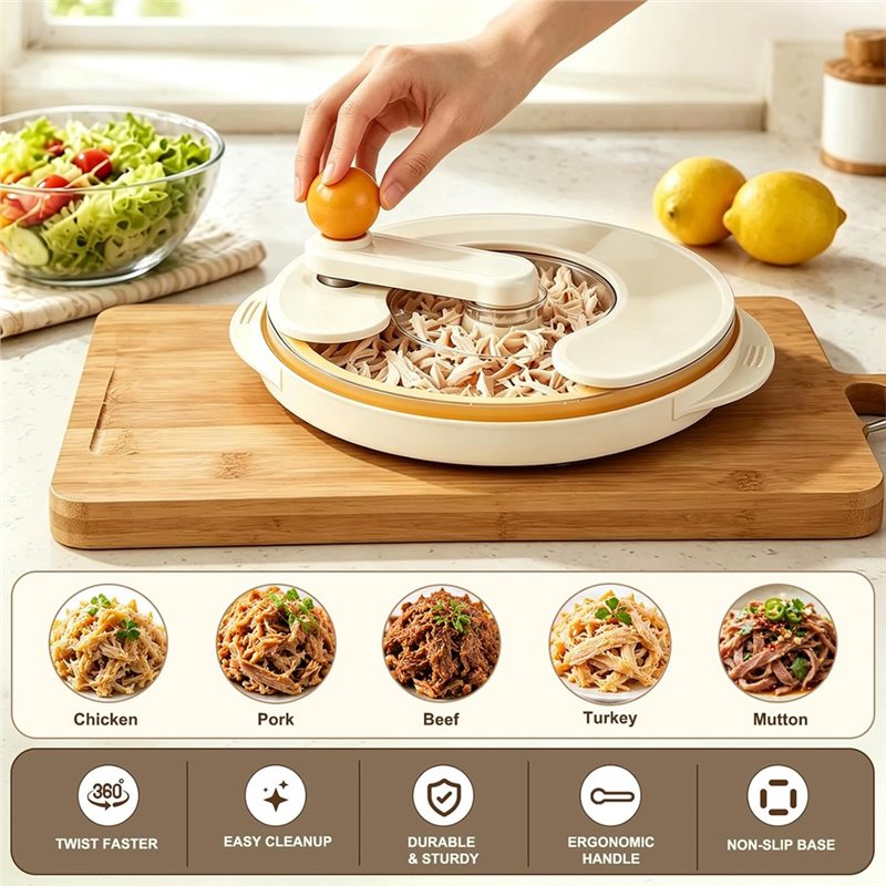 AAAN-수동 닭가슴살 분쇄기 도구 360도 회전 고기 - Meal Prep Pork 리뷰 및 가격