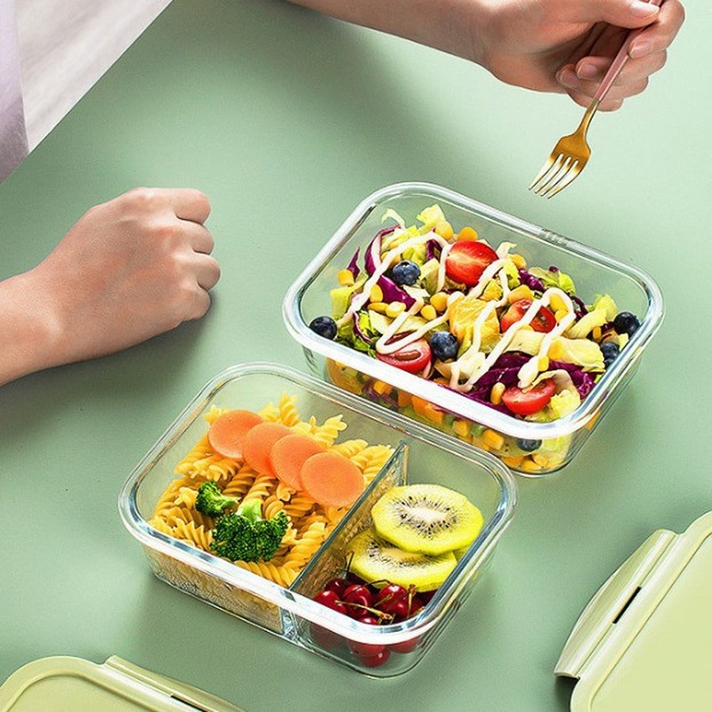 홈키친 미니멀리스트 유리 도시락 전자레인지 사용 가능  - Meal Prep Glass 리뷰 및 가격