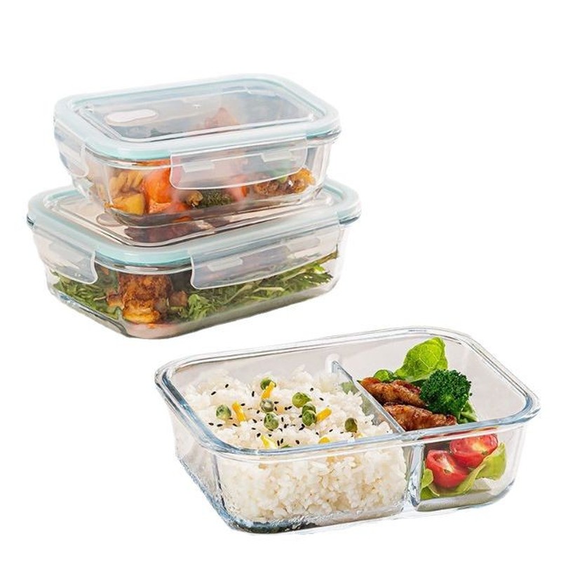 홈키친 미니멀리스트 유리 도시락 전자레인지 사용 가능  - Meal Prep Glass 리뷰 및 가격