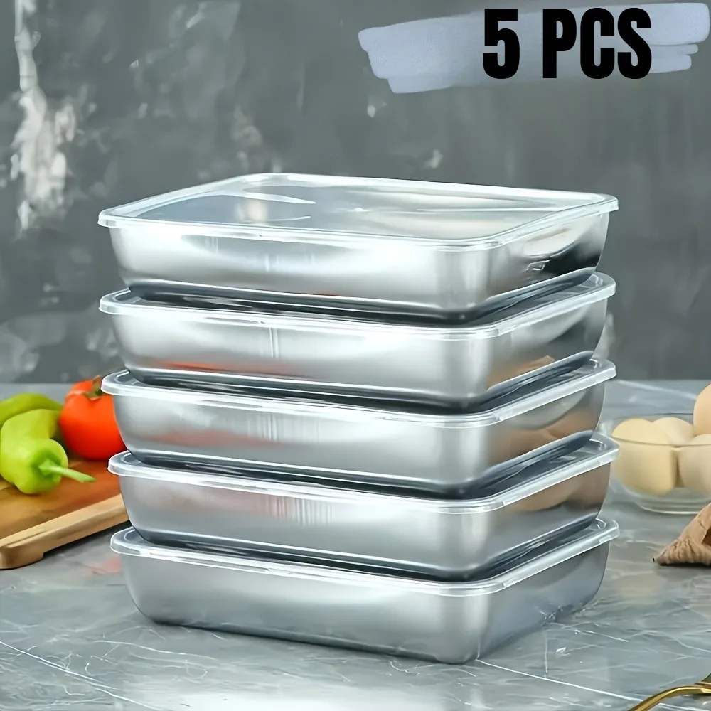 5종 스테인리스 스틸 식품 보관 용기, 냉장고 냉동고용 - Meal Prep Glass 리뷰 및 가격