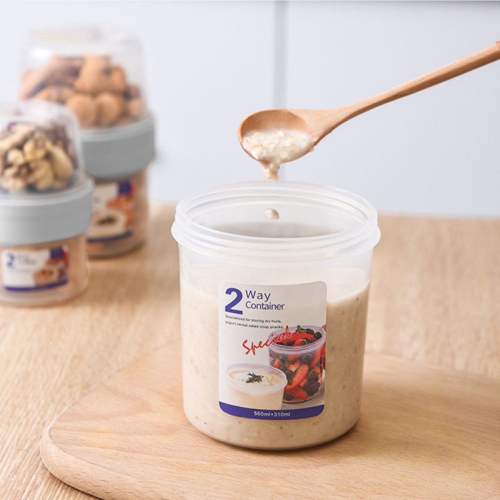 휴대용 이중 레이어 식품 보관함, 아기 음식, 과일,  - Meal Prep Yogurt Bowl 리뷰 및 가격