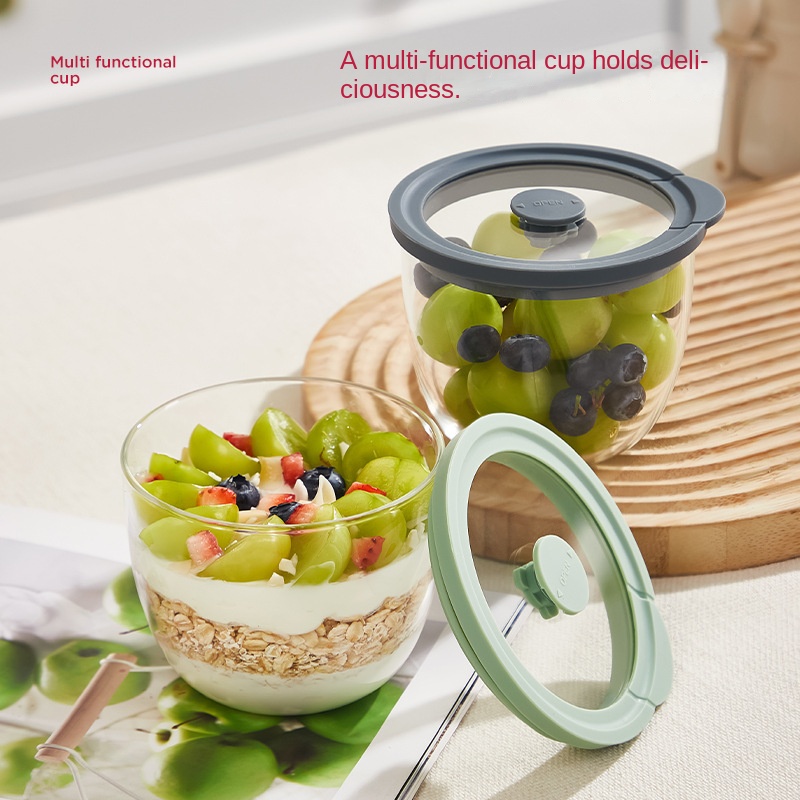 유리 오버나이트 오트밀 용기, 밀폐 통풍 뚜껑 포함,  - Meal Prep Yogurt Bowl 리뷰 및 가격