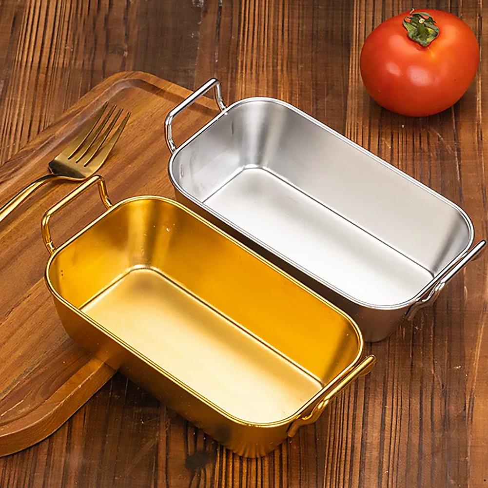 손잡이가 있는 서빙 트레이 한국산 스테인리스 스틸 접시 - Meal Prep Easy 리뷰 및 가격