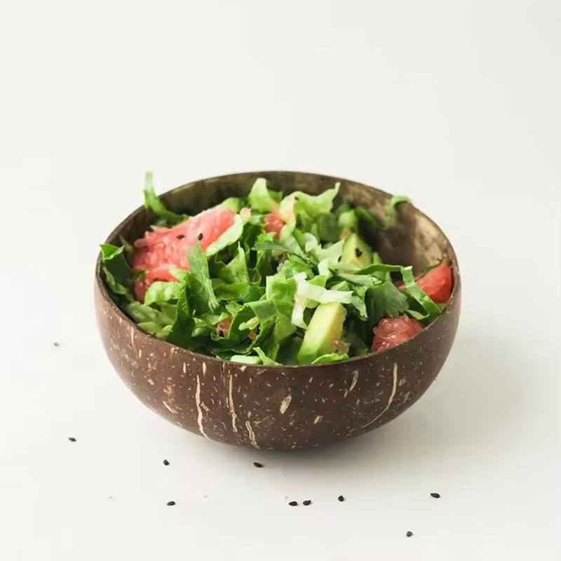 요리 서빙용 코코넛 그릇 나무 샐러드 그릇 재사용 가능 - Meal Prep Easy 리뷰 및 가격